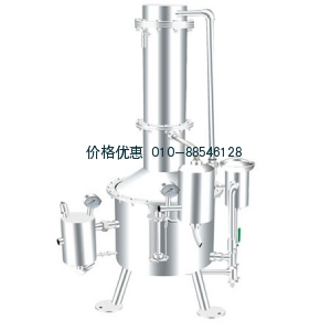 不锈钢塔式蒸汽重蒸馏水器SHZ32-50