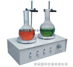 双头恒温磁力搅拌器HJ-2另：数显控温1098元