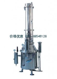 不锈钢塔式蒸汽重蒸馏水器TZ100